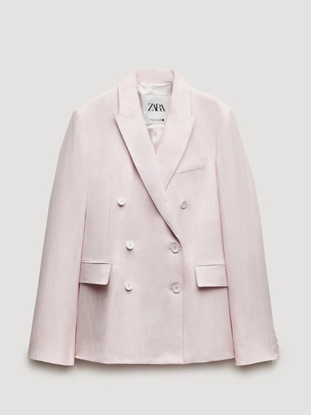 Zara Double Breasted Blazer  Pink Size S